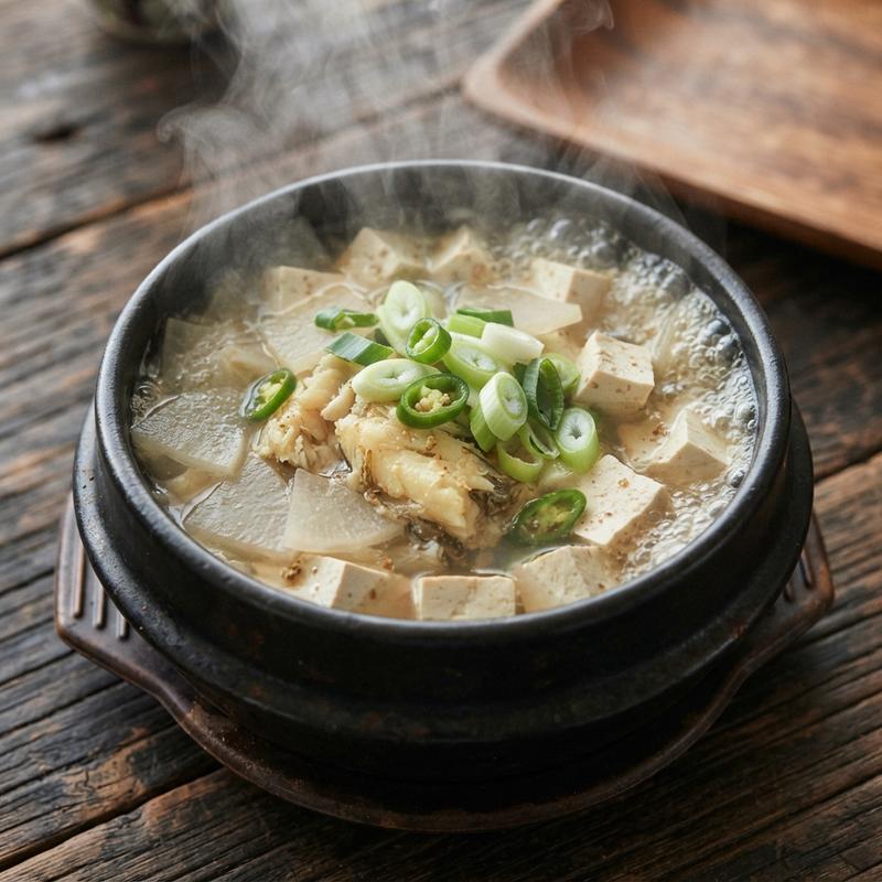동태 무 맑은탕