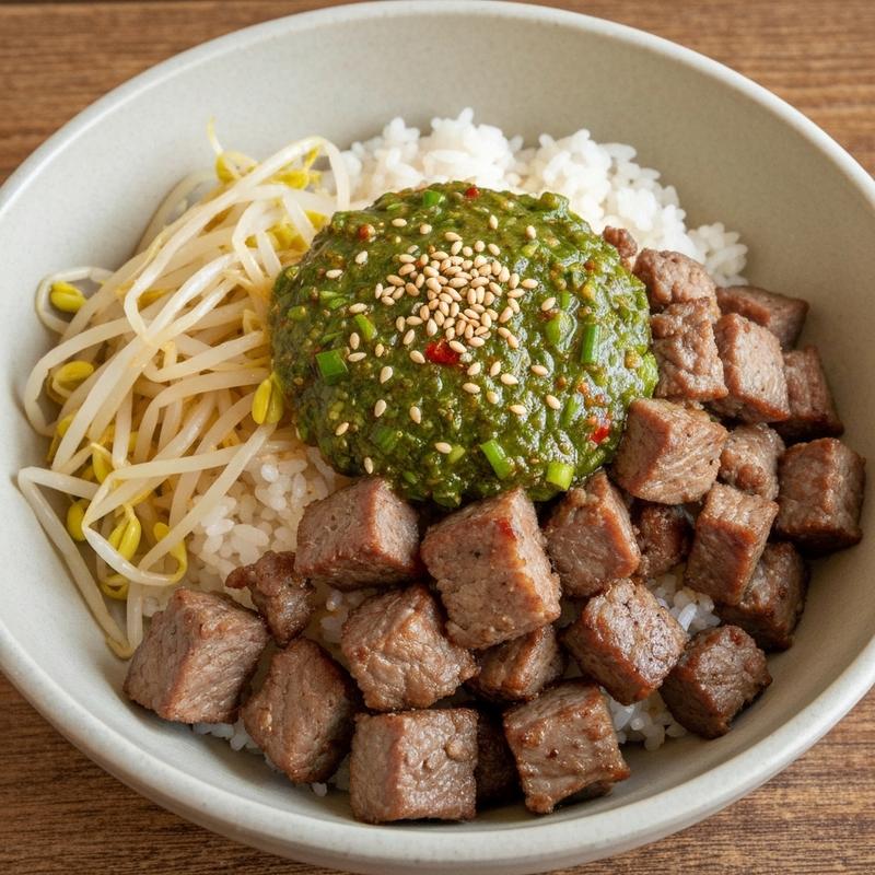 떡갈비 콩나물밥