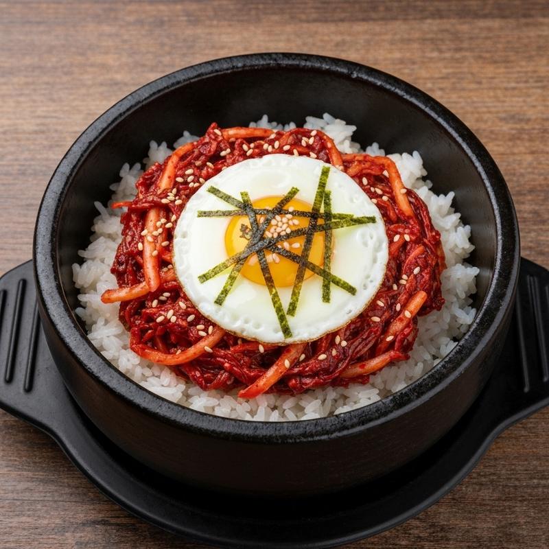 양배추 생채 비빔밥