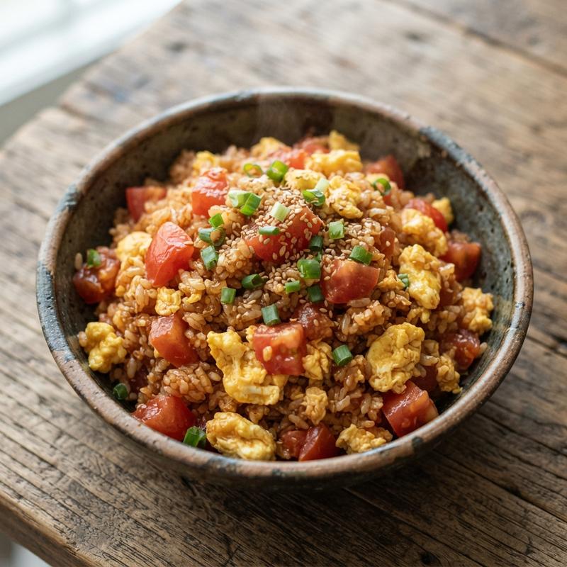 원팬 토마토 계란 볶음밥