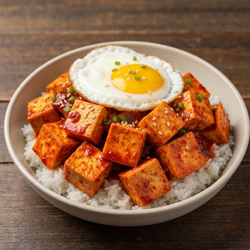매콤 두부덮밥