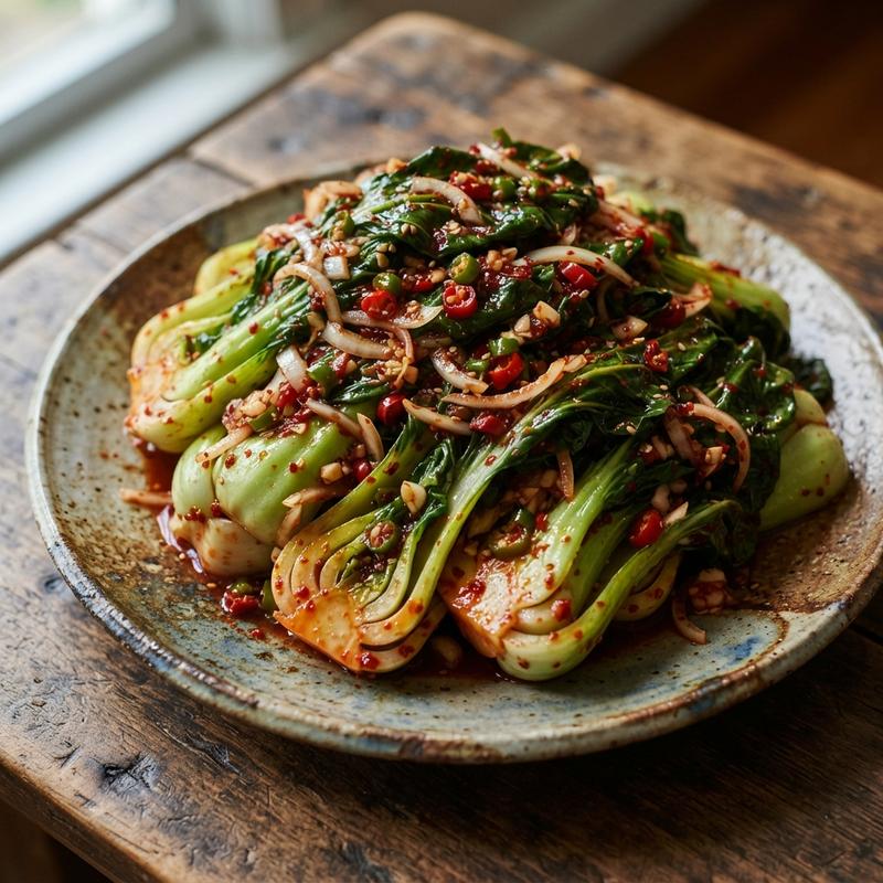 청경채 겉절이김치