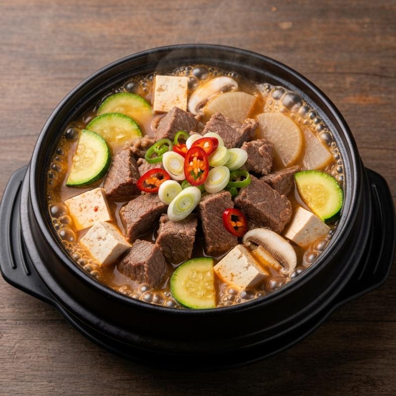 얼큰 소고기 된장찌개