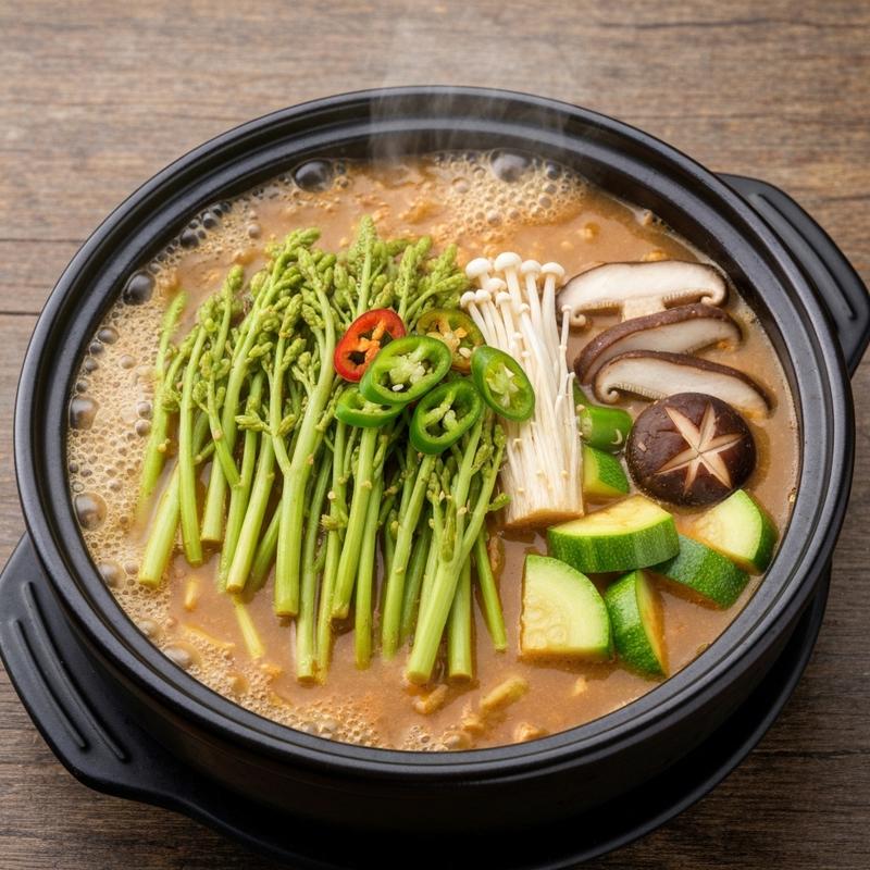 두릅 된장찌개