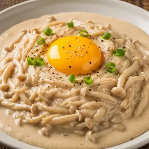 팽이버섯 크림 리조또