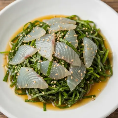 광어 깻잎무침