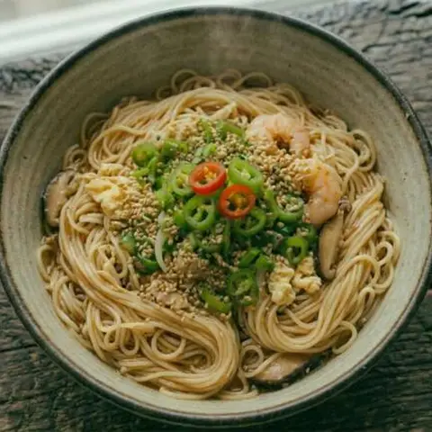 참기름 간장 국수