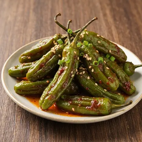 전자레인지 꽈리고추무침