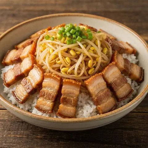 삼겹살 숙주 솥밥