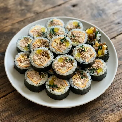 참치 치즈 김밥