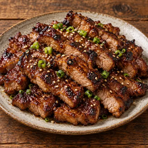 양념 목살 갈비구이