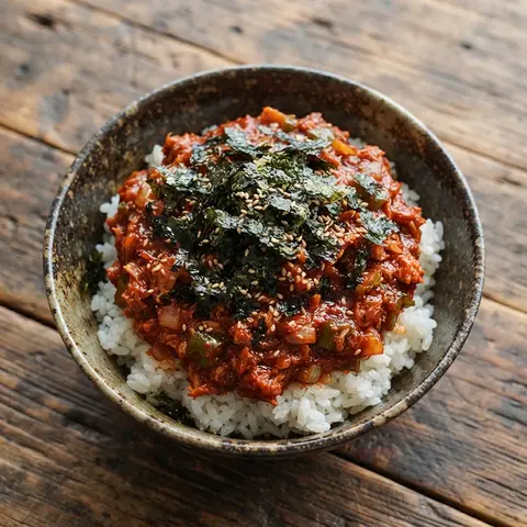 매콤 참치맛나니 덮밥