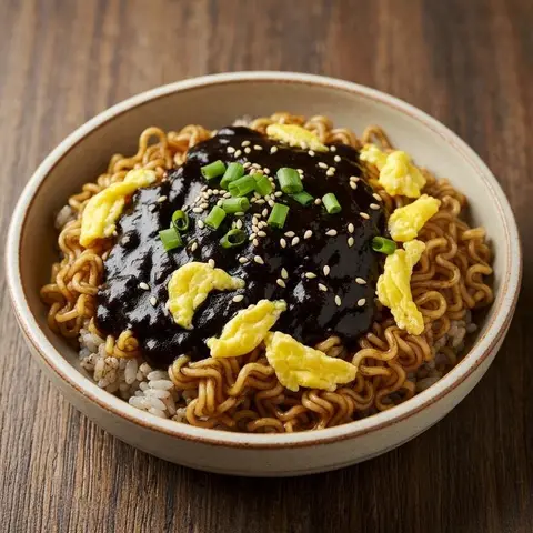 짜장라면 볶음밥