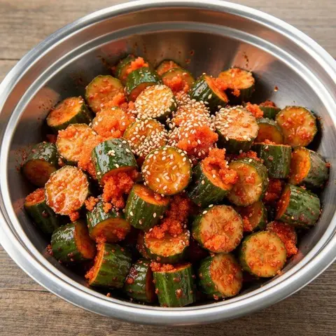 명란오이무침