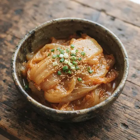 들기름 묵은지 지짐