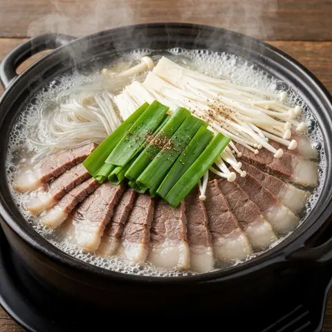 우삼겹 갈비탕