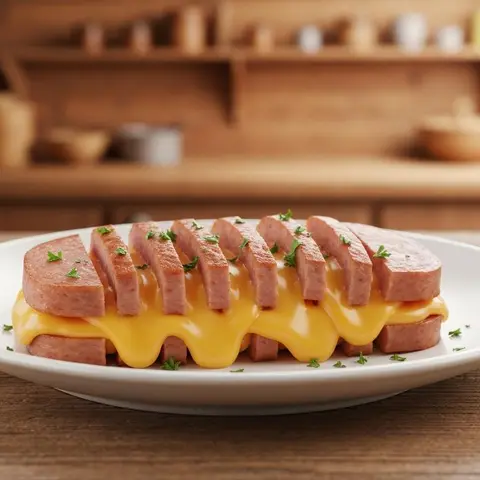 스팸 치즈 아코디언구이