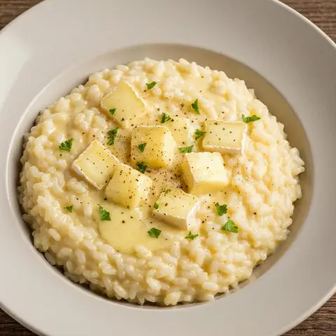 브리치즈 크림 리조또