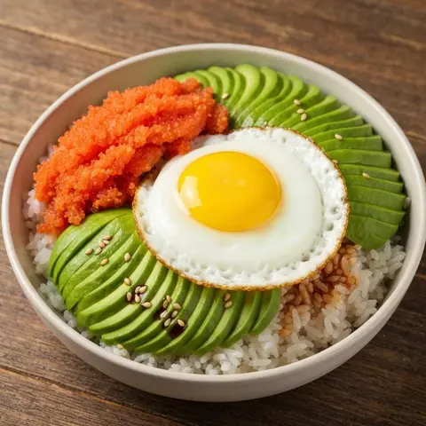 명란 아보 덮밥