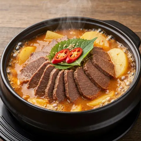 우삼겹 감자탕