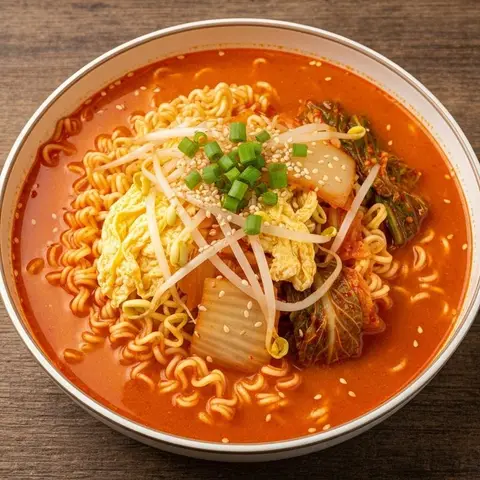김치 콩나물 라면