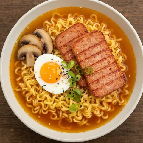 스팸 계란 라면