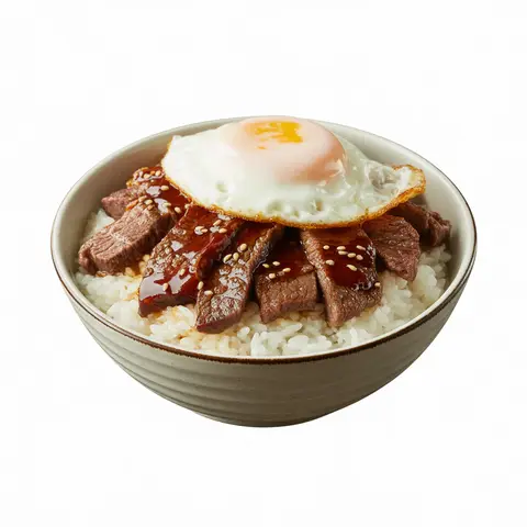 소고기 스테이크 덮밥