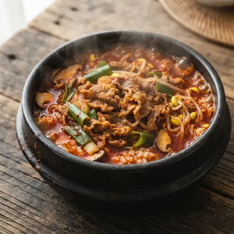 우삼겹 사골국밥