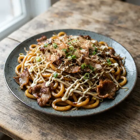 불고기 숙주 야끼우동