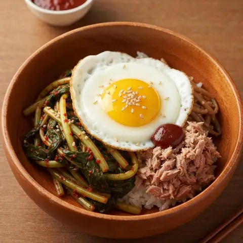 열무 참치 비빔밥