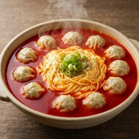 얼큰 만둣국