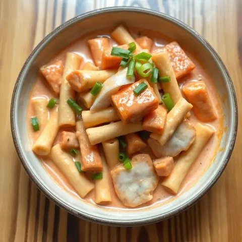 크림 떡볶이