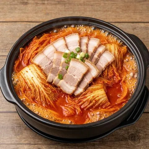 7분 김치찌개