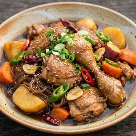 간장 양념 찜닭
