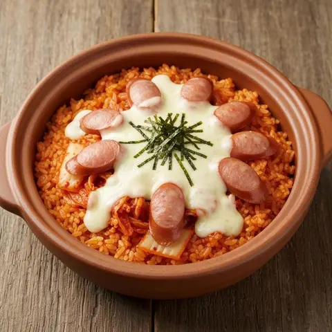 김치 소세지 토마토솥밥