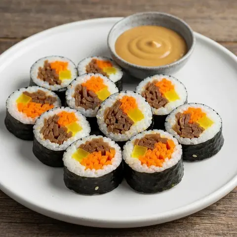 우엉 당근 꼬마김밥
