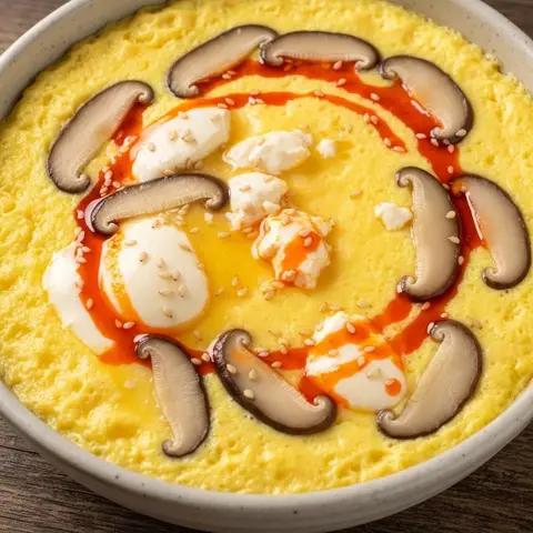 표고 순두부 계란찜