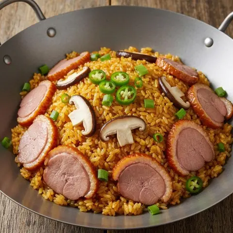 훈제오리 볶음밥