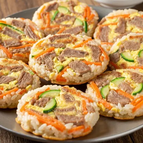 떡갈비 채소 밥전