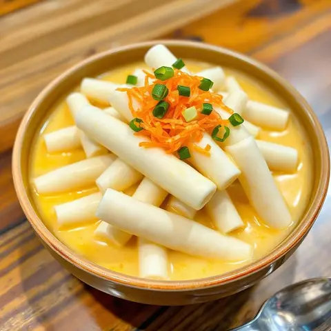 명란 크림 떡볶이