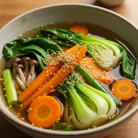 청경채 목이버섯국