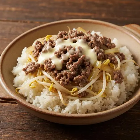 소고기 콩나물치즈밥
