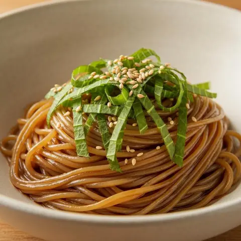 들기름 깻잎국수