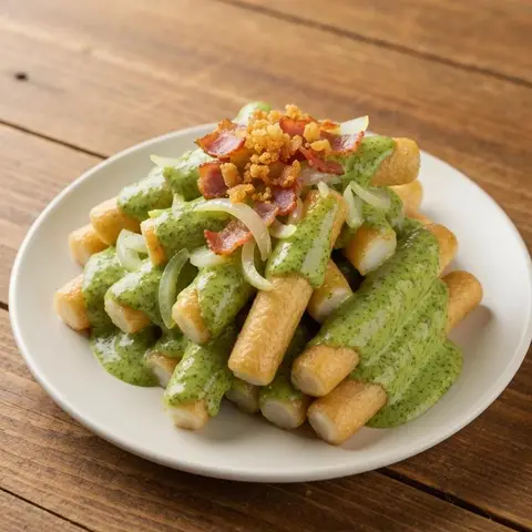 바질크림 떡볶이