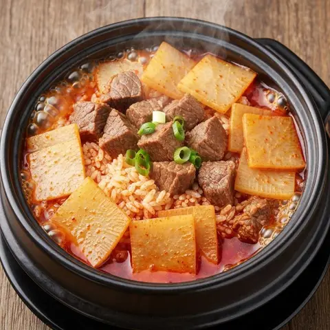 얼큰 소고기뭇국밥