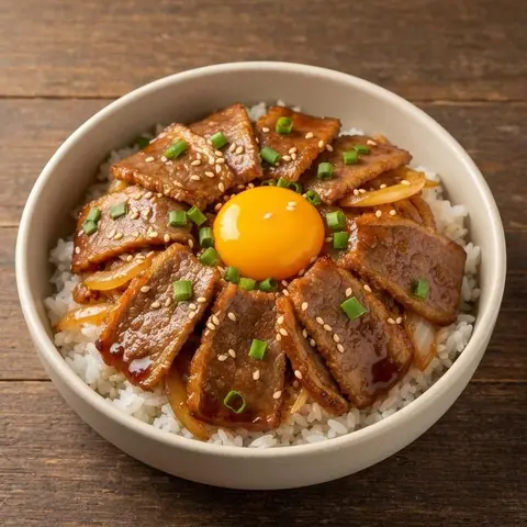 우삼겹 계란덮밥