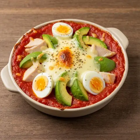 토마토 아보카도 계란그라탕