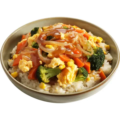 야채 덮밥