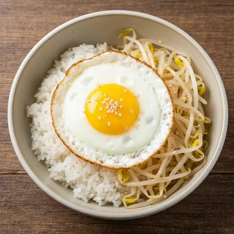 콩나물 계란밥