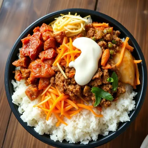 김치 마요 비빔밥